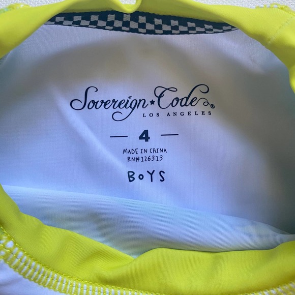 NWT Sovereign Code Boys Joy Ride Boards & Palms Top & Bottom Rash Guard Set (4) - Picture 4 of 12